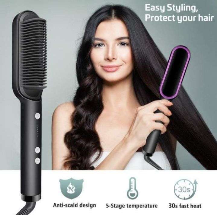 Original 909 Brush Hair Straightener Brush For Girls Comb Style / Hair Styling Hair Comb Brush Multi Color