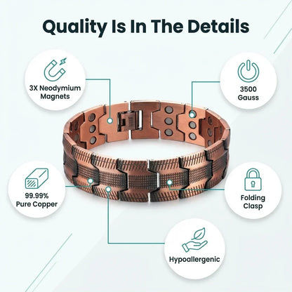MagnetPure Triple Power Copper Magnetic Bracelet for Men