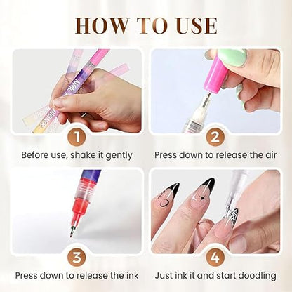 Gorvalin Nail Art Pens