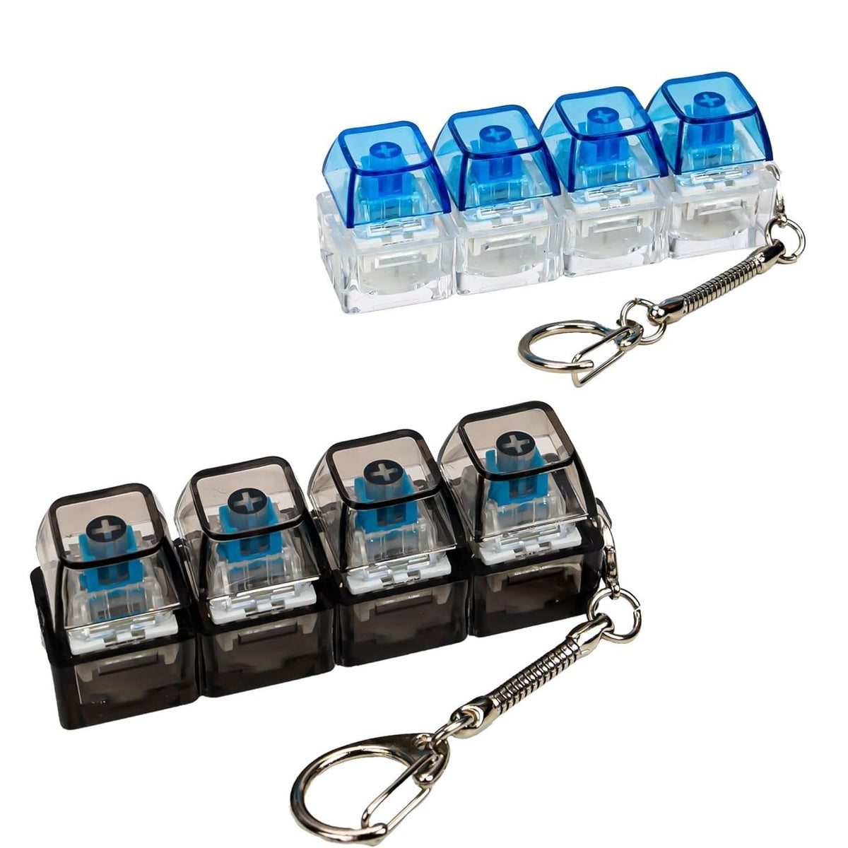Keyboard Clicker Keychain with LED Light & Sound